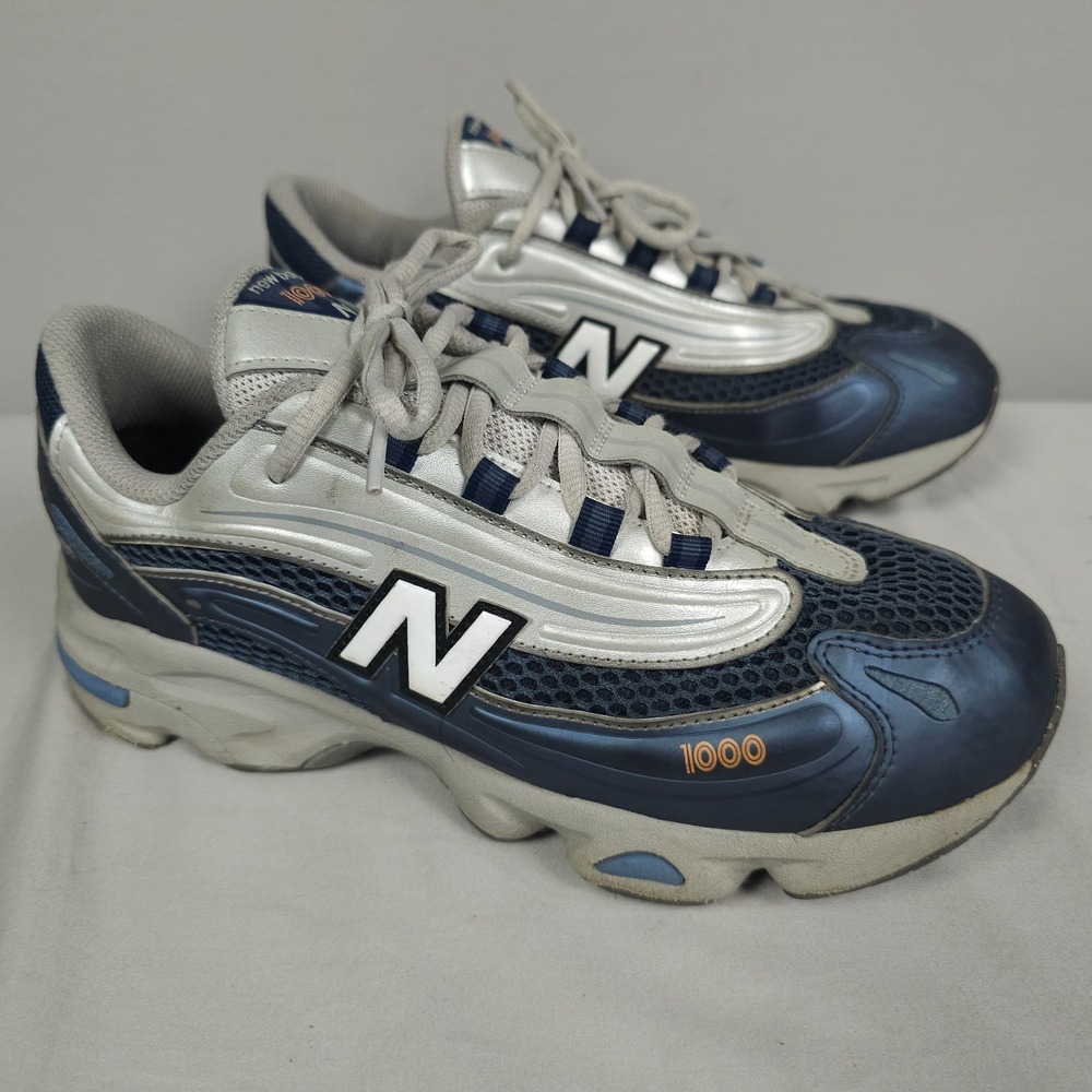 New Balance 1000 Shoes Men Size 7 Vintage Indigo Blue Silver Gray